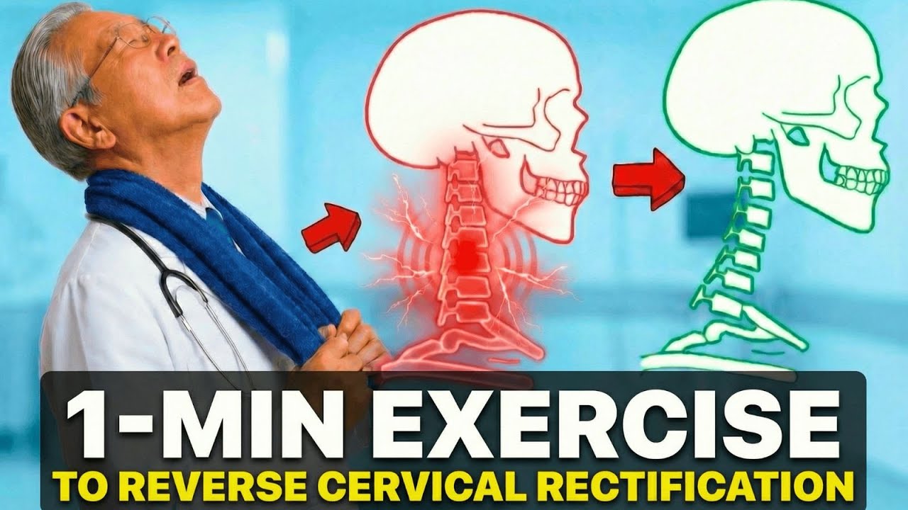 Japan's Oldest Doctor: The BEST Exercise for CERVICAL RECTIFICATION After 60