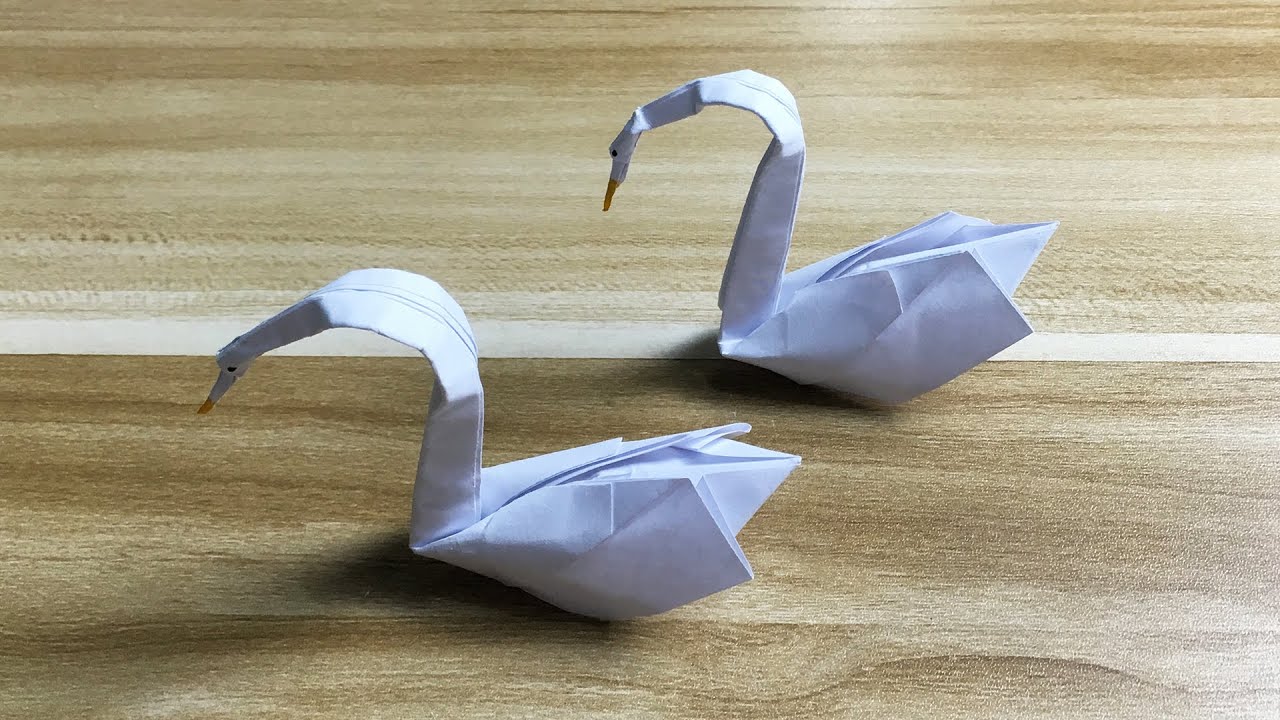 Easy Origami White Swan Tutorial DIY Paper Crafts YouTube