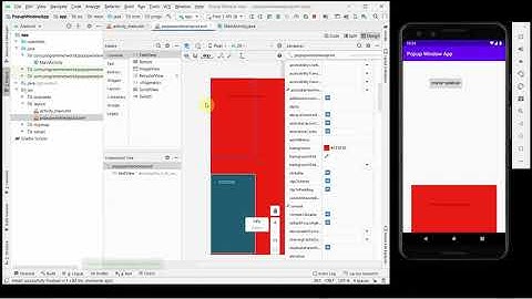 How to insert floating pop-up window layout on top of the main layout in your Android App?