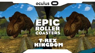 SBS 1080p► Epic Roller Coaster • TREX KINGDOM Samsung Gear VR Gameplay • Realidade Virtual