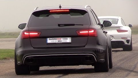 680HP Audi RS6 C7 Avant w/ Akrapovic - REVS, Accelerations, RACE!