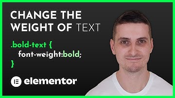 How to Change the Font Weight on a Specific Piece of Text in Elementor