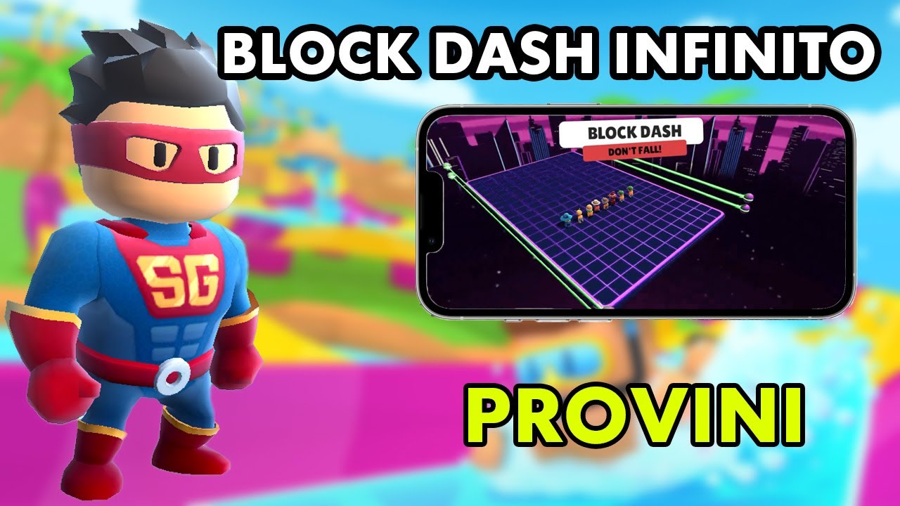 🔴 BLOCK DASH INFINITO! [0.44] GIOCA CON ME!! , block dash infinito 