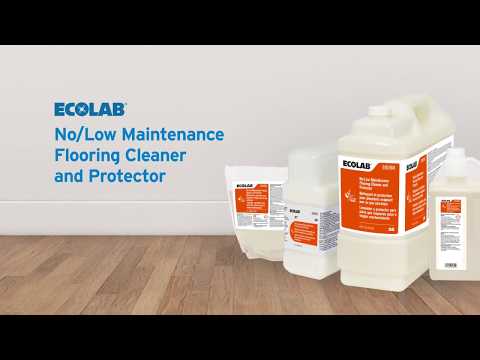 Ecolab No Low Maintenance Flooring Cleaner And Protector Video