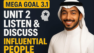 Influential People | Mega Goal 3.1 – Unit 2 Listen & Discuss | Fame, Fortune & Success Qualities
