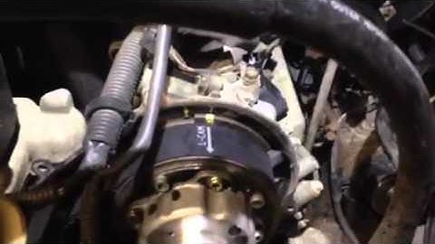 Toyota hydraulic timing belt tensioner trick