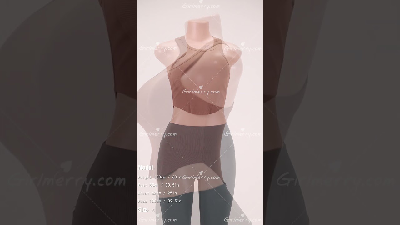 Girlmerry Sports tight yoga breathable crop vest (size run small) Wholesale HA001432