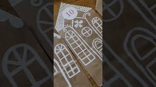 Diy Gingerbread House Paperbag Advent Calendar