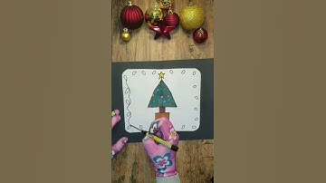 How To Make A 3D Christmas Tree Pop Up Card ☃️🎁🎅🎄⛄