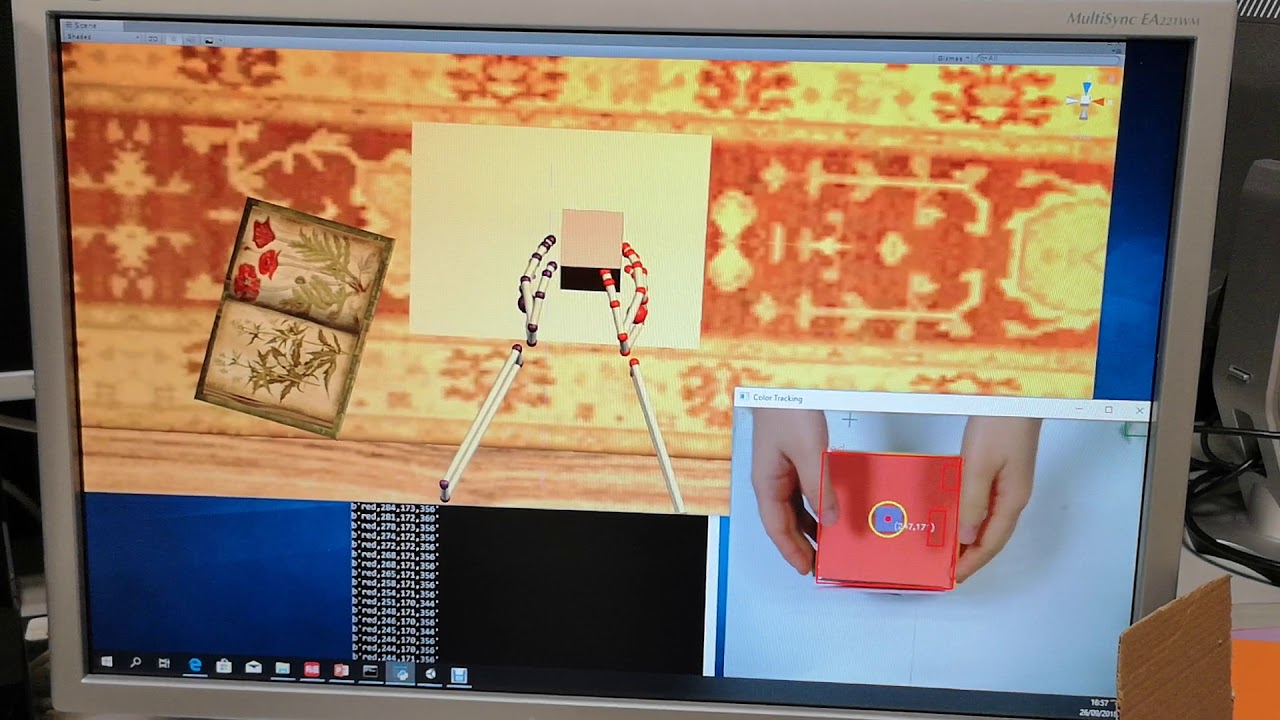 OpenCV+ Python Colour Tracking in Unity - YouTube