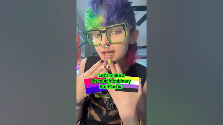 Shoutout to all the bisexual nonbinary peeps u rad as heck x3#bi #nonbinary #bat #plushies #sewing