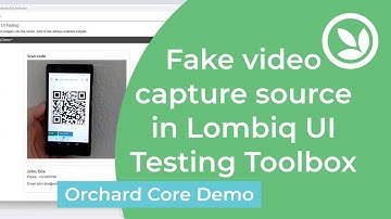Fake video capture source in Lombiq UI Testing Toolbox - Orchard Core Demo