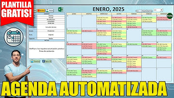 Cómo Hacer Una AGENDA Automatizada Con CALENDARIO En Excel | PLANTILLA DESCARGABLE