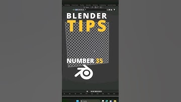 Blender Tips 35 Easy Fence ✔️ #blender #blendertutorial #blender3d #quicktips