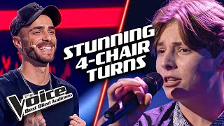 Amazing Four-Chair Turn Blind Auditions on The Voice