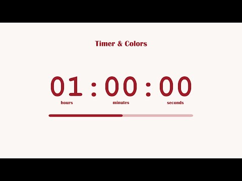 1 Hour Timer Cherry Vanilla Aesthetic Countdown No Music 