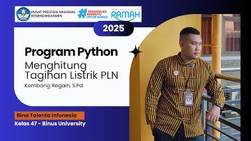 Program Python Menghitung Tagihan PLN  - Kembang Regain