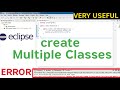 Error occurred during initialization of boot layer eclipse | How to create multiple classes in java