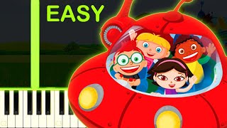 LITTLE EINSTEINS THEME - EASY Piano Tutorial