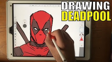 Drawing Deadpool on IPAD PRO!