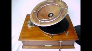 1920 Pathé Frères Diffusor Phonograph playing 1916 Pathé record 