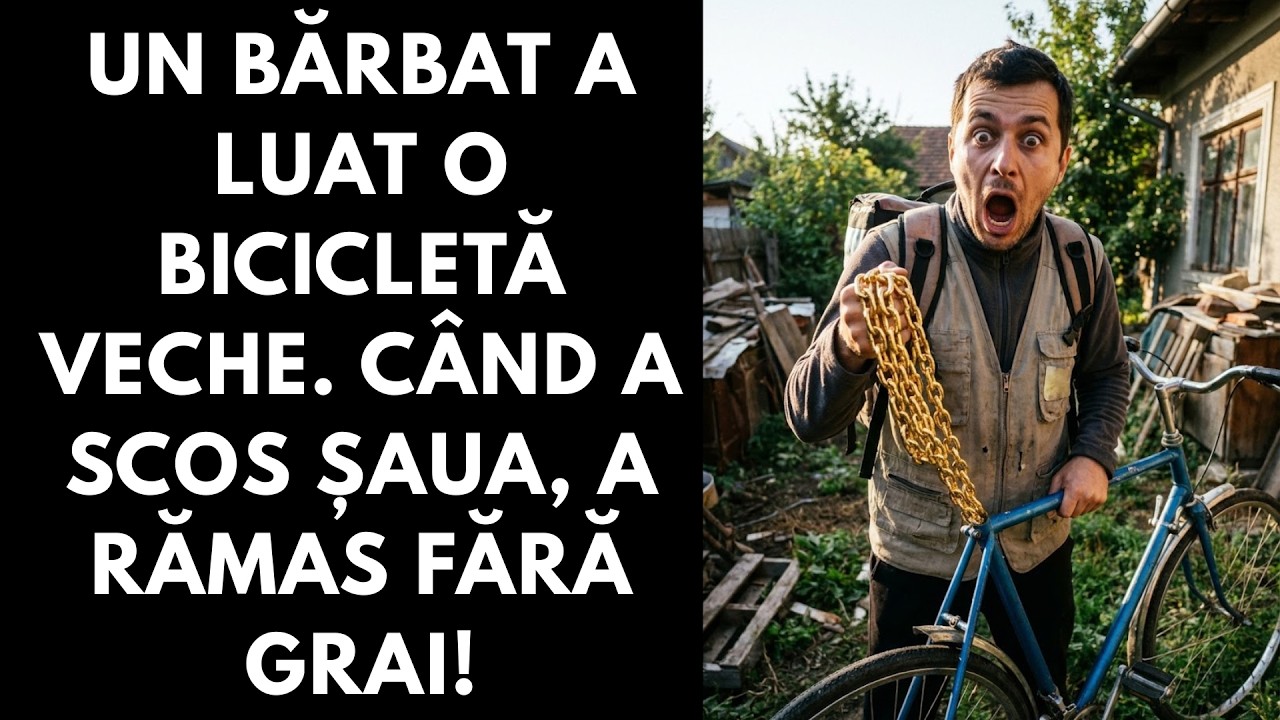 Un bărbat a luat o bicicletă veche. Când a scos șaua, a rămas fără grai!
