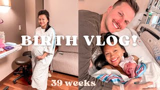 BIRTH VLOG | quick induced labor + delivery for our first baby!