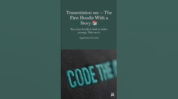 Transmission 001 // The First Artifact