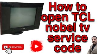 TCL nobel crt tv service menu code