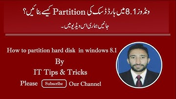 how to partition a hard disk on windows 8.1