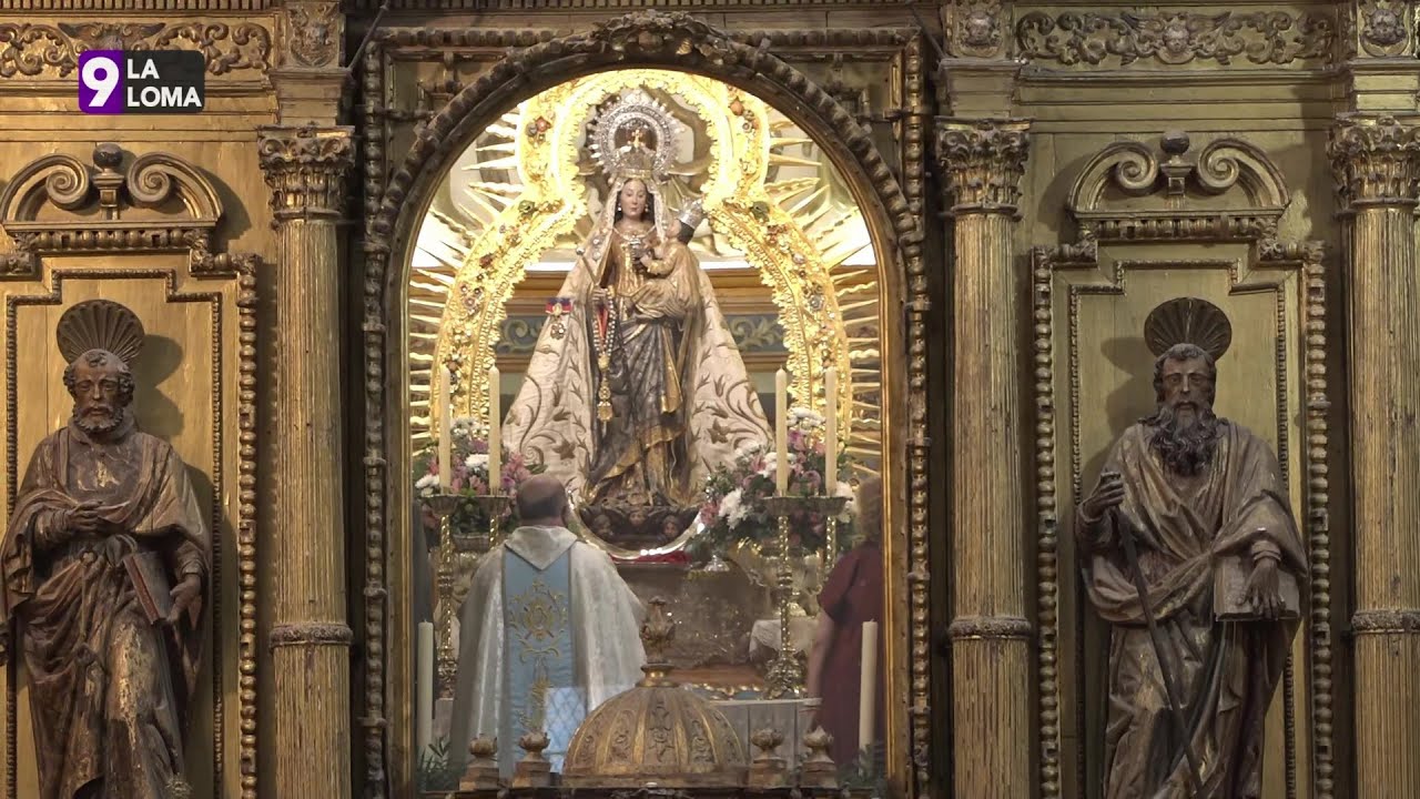 Santa Misa · Entrega del Fajín de Teniente Gral. de D. Emilio Pérez Alemán a la Virgen del Alcázar
