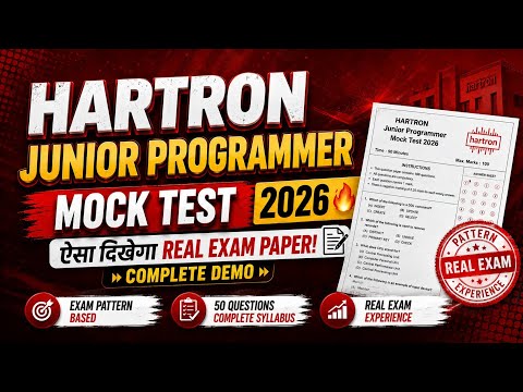 HARTRON Junior Programmer Paper Pattern and Mock Test 2026 🔥 | This Is What the Real Exam Paper W...