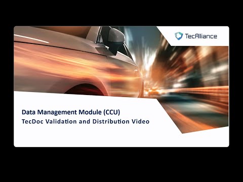 TecDoc Validation and Distribution Video