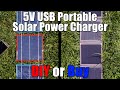 5V USB Portable Solar Power Charger || DIY or Buy