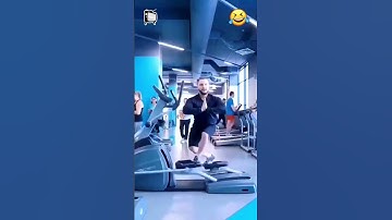 😂 Hilarious Workout on Cross Trainer at the Gym! 🏋️ #GymLaughs #shorts