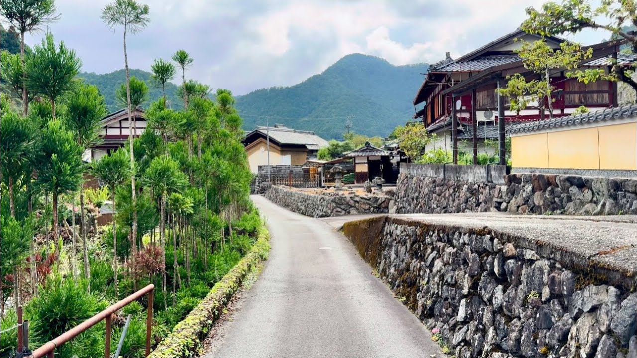 4K Walk in Japanese Countryside Village | Relaxing Walk Kyoto, Japan