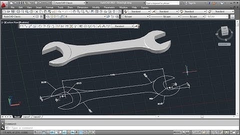 AutoCAD 3D Wrench Tutorial (Basic)