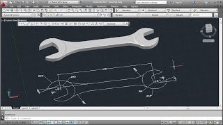 AutoCAD 3D Wrench Tutorial (Basic)