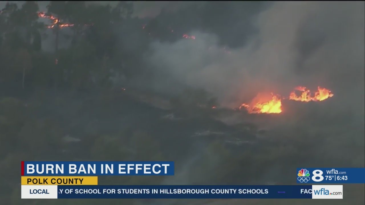 Polk County issues burn ban due to increased risk of brush fires