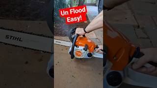 How To Flood And Un Flood Any Chainsaw Easy.
