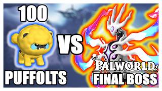 Can 100 PUFFOLTS Beat Palworld's HARDEST BOSS??? | Palworld 1.0