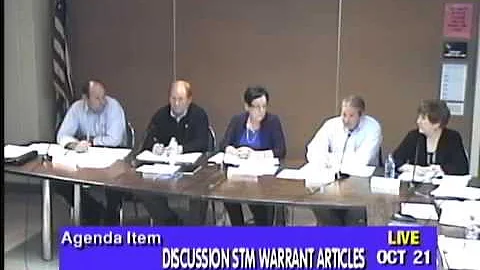 10/21/14 Foxborough Board of Selectmen Meeting