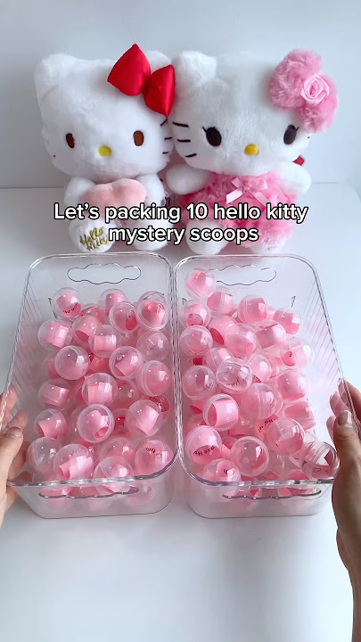 Packing 10 Hello Kitty mystery scoops orderπ#hellokitty #mystery#sanrio#gift#fyp #cute#mysterybox