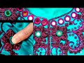 Unique applique work design for girls/New style applique work+mirror work