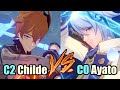 Genshin | Ayato vs Childe DPS Comparison.