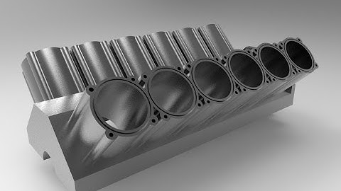 V12 Engine Design In SolidWorks