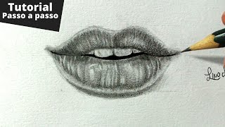 Lição Tutorial Desenhando Boca E Lábios Humanos. Sorrisos E Lábios