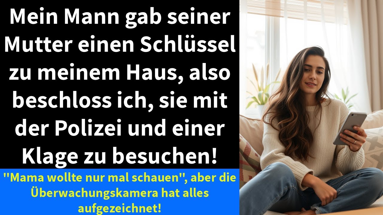 Mein Mann gab seiner Mutter einen Schlüssel zu meinem Haus, also beschloss ich, sie mit der Polizei