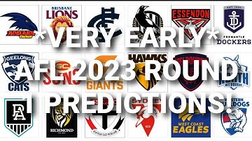 *VERY EARLY* AFL 2023 Round 1 Predictions!