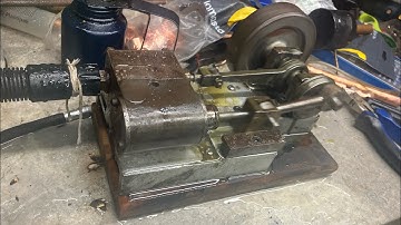 Scratch built mill engine runs on steam for the first time in over 10 years.